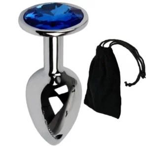 PLUG ANAL DE LUXO EM AÇO INOXIDÁVEL – PEDRA