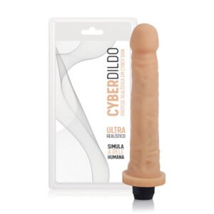 PRÓTESE EM CYBER SKIN – COLOSSO – 19,5 x 3,5CM – COM VIBRADOR PROVA D´ÁGUA