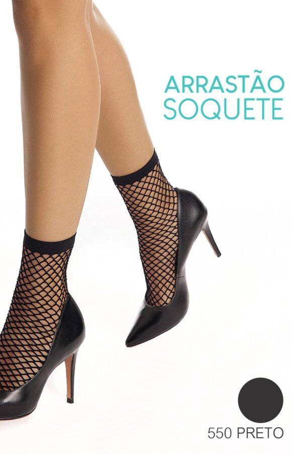 MEIA SOQUETE ARRASTÃO SELENE  Ref.: 09690 - Imagem 2