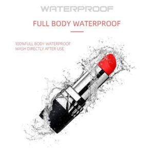 Vibrador em Forma de Batom com 10 Modos de Vibração Recarregável