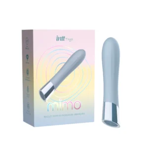 Vibrador Bullet Recarregável – 10 Vibrações – Silicone Azul – Intt Wellness