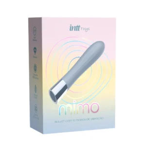 Vibrador Bullet Recarregável – 10 Vibrações – Silicone Azul – Intt Wellness